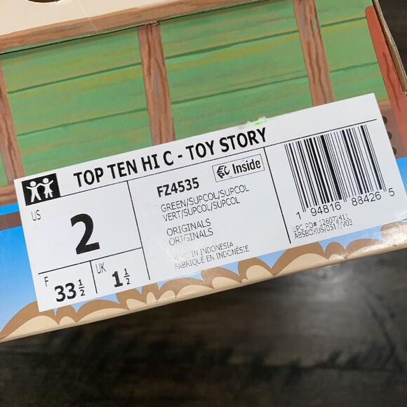 Adidas Top 10 Hi C Toy Story Sneakers - Picture 9 of 9